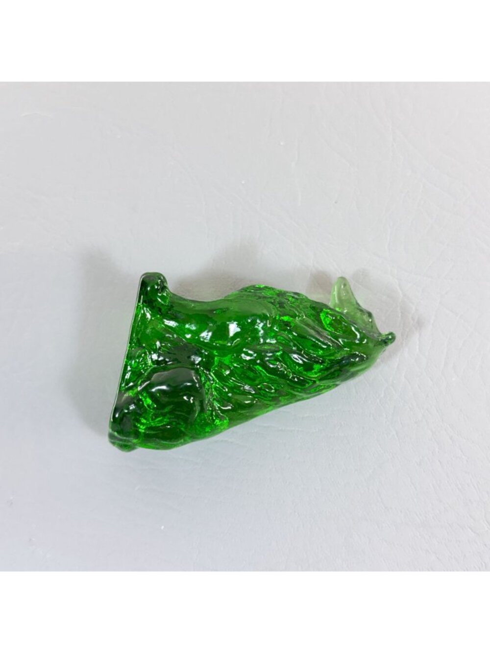 Vintage Mosser Glass Emerald Green Collie Dog Figurine Seated Shepherd 3.75" - Picture 13 of 14